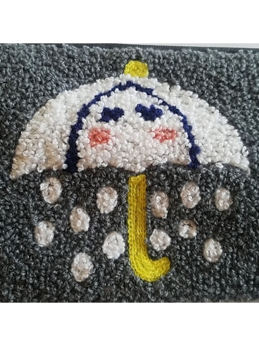 Cute Kawaii Rainy day umbrella with face purse wristlet - Picture 2 of 5